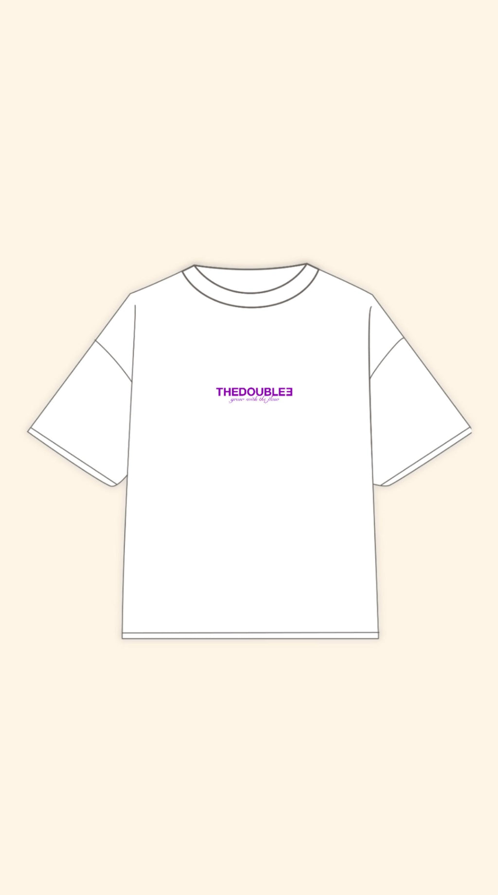 FLIRTING BOXY WHITE TEE