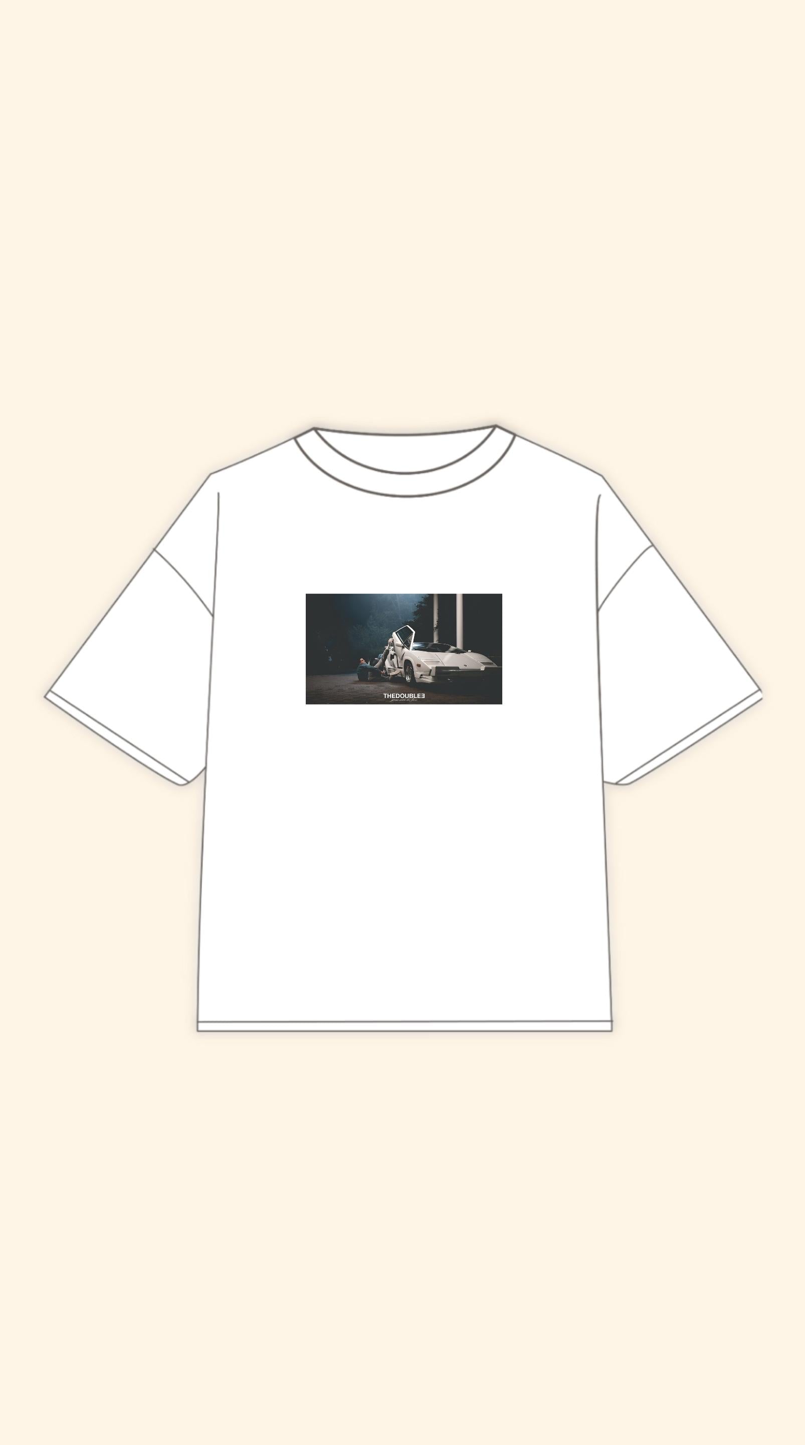 ALWAYS LATE BOXY WHITE TEE