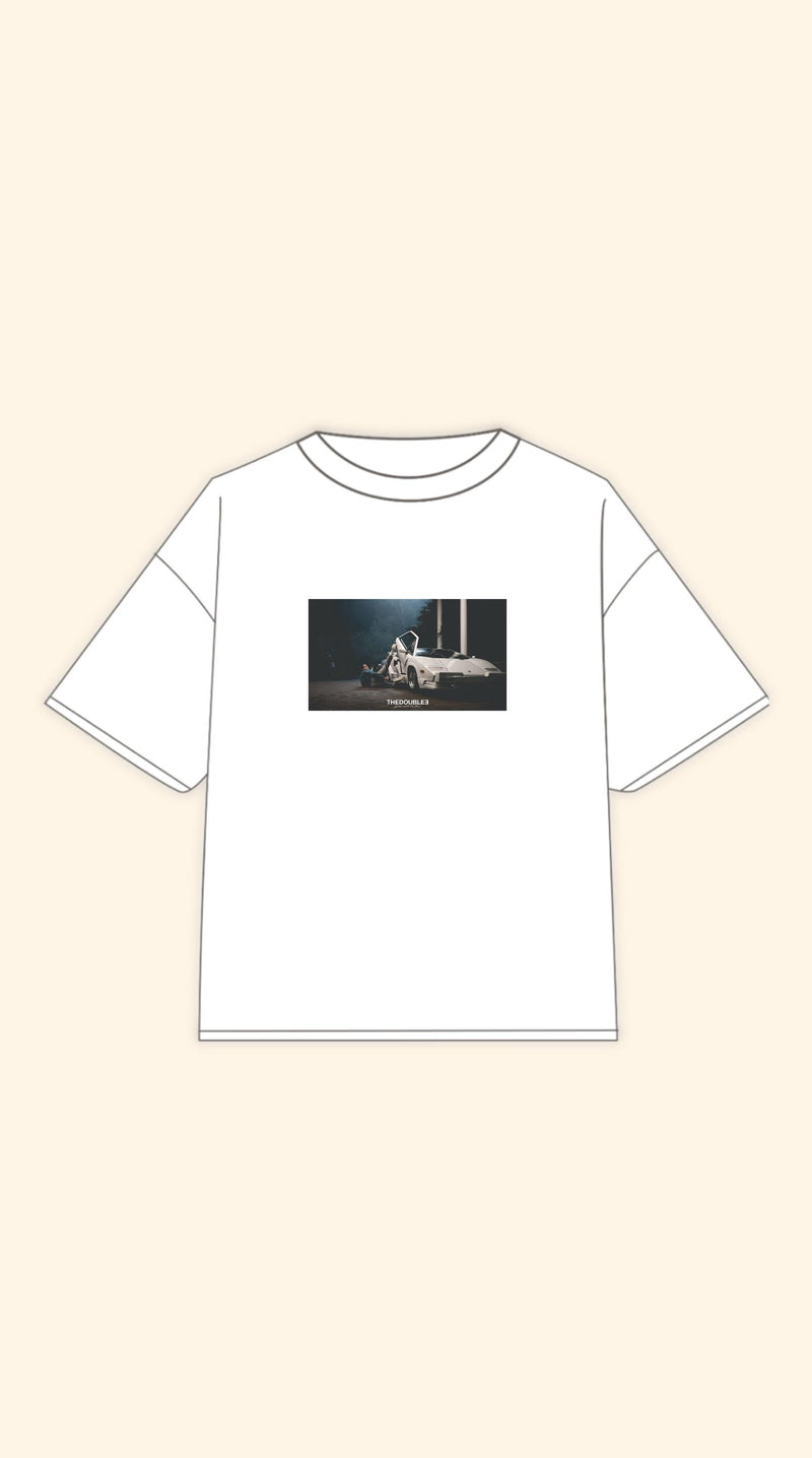WOLF ALWAYS LATE BOXY WHITE TEE