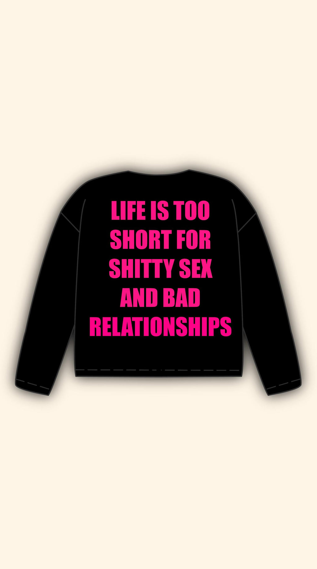 TOO SHORT BLACK LONGSLEEVE