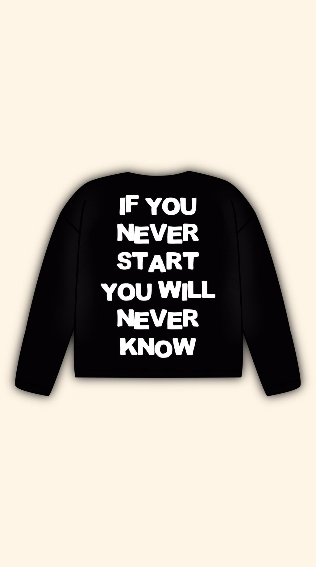 NEVER KNOW BLACK LONGSLEEVE