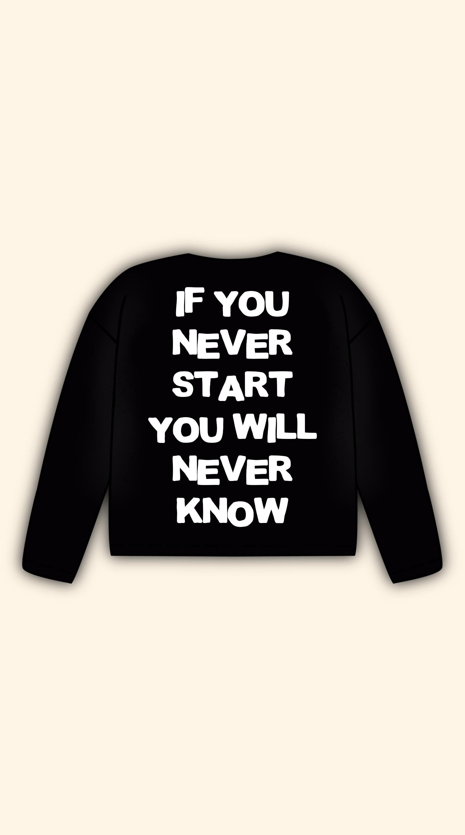 NEVER KNOW BLACK LONGSLEEVE