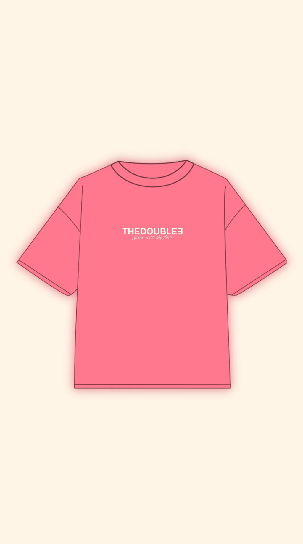 FUCK THINK BOXY PINK TEE