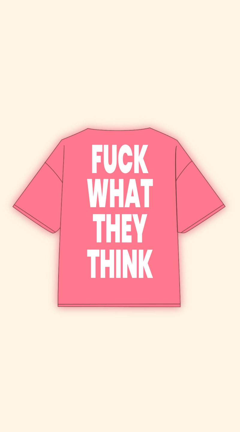 LUCKY TO BE HERE BOXY WHITE TEE