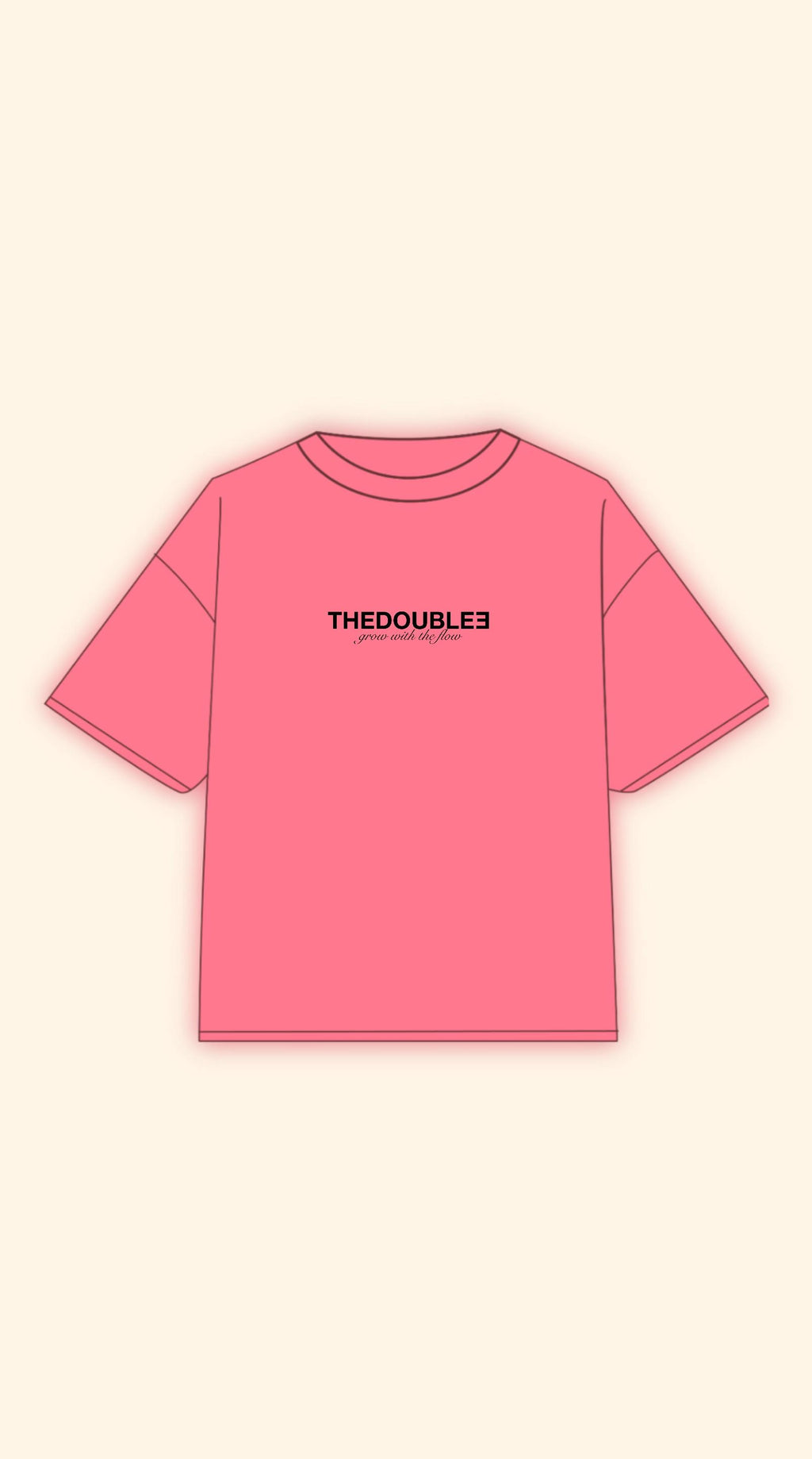 AURA BOXY PINK TEE