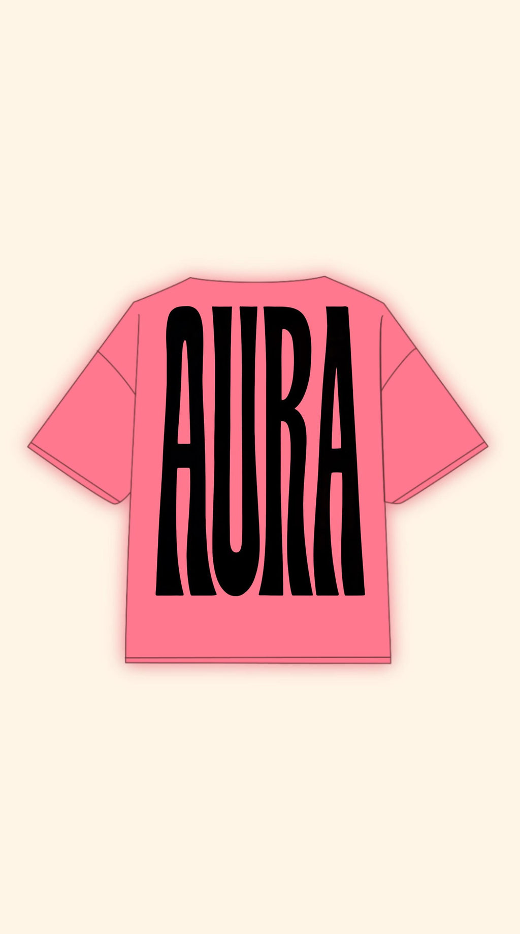 AURA BOXY PINK TEE