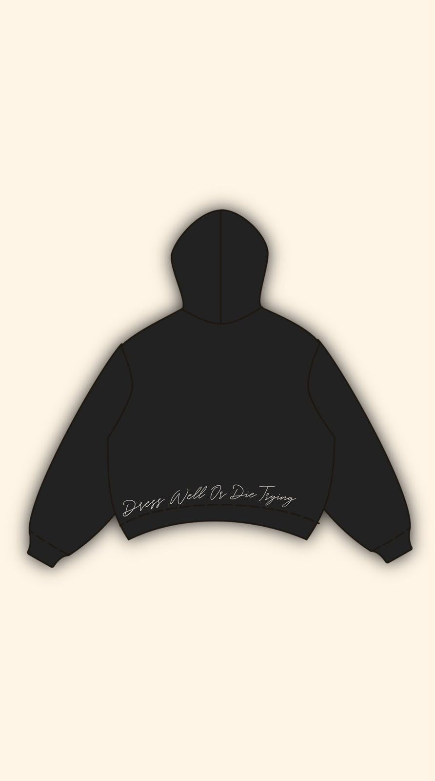 PATCH LOGO BOXY DARK GREY HOODIE