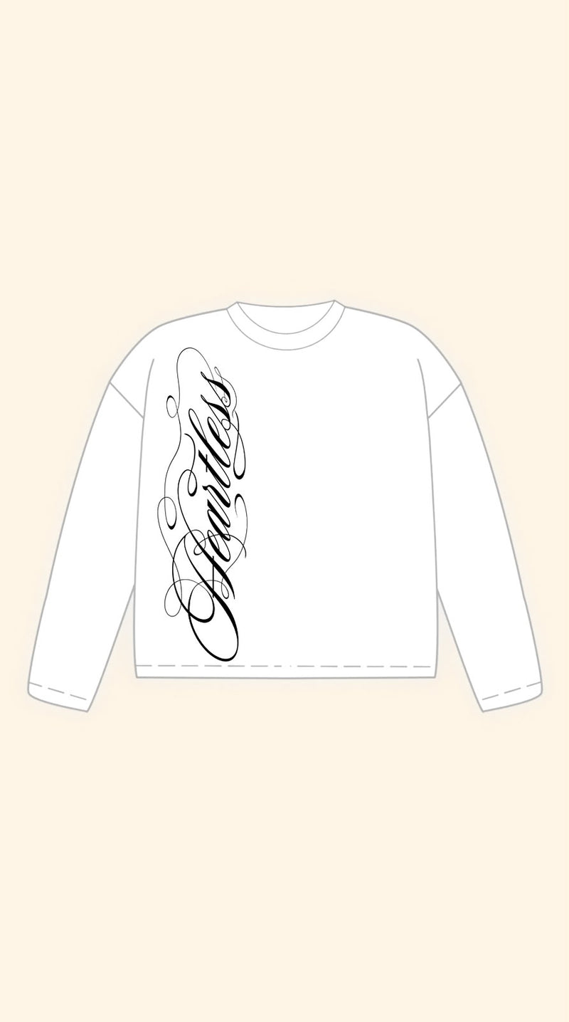 COLLEGE DEPT BOXY WHITE LONGSLEEVE