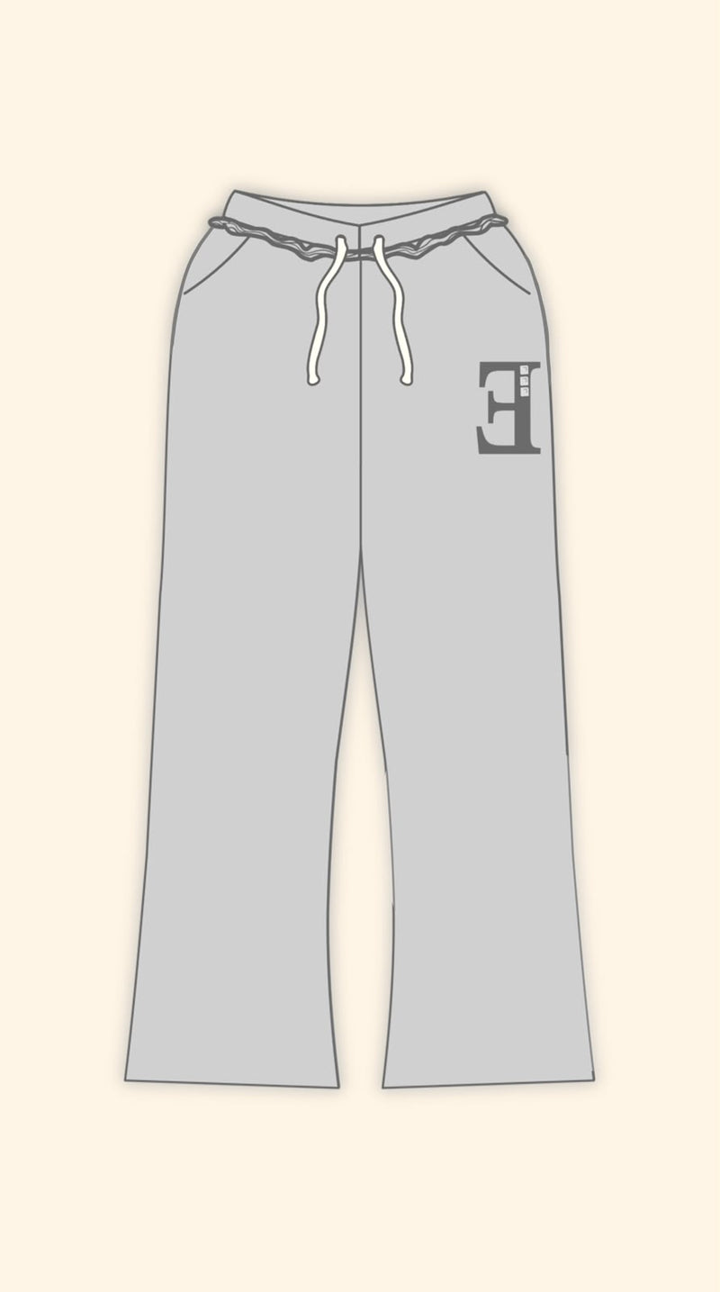 PATCH LOGO BOXY DARK GREY HOODIE