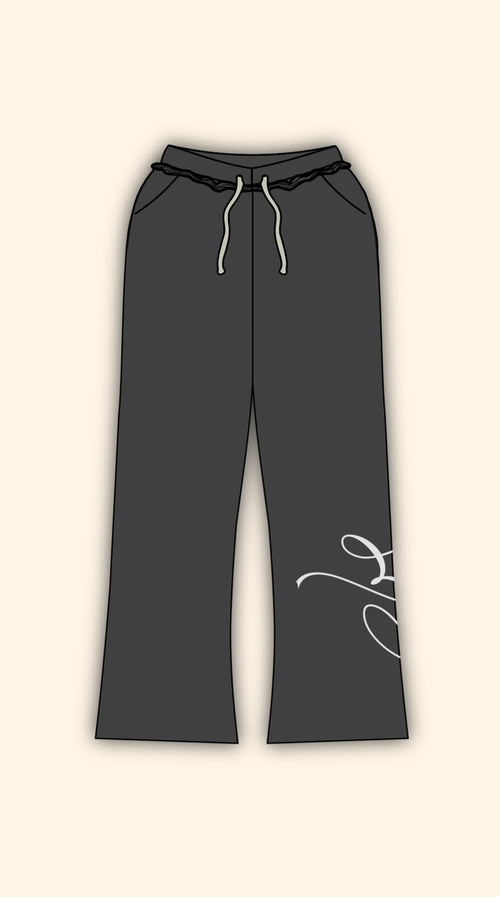 PATCH LOGO BOXY DARK GREY HOODIE