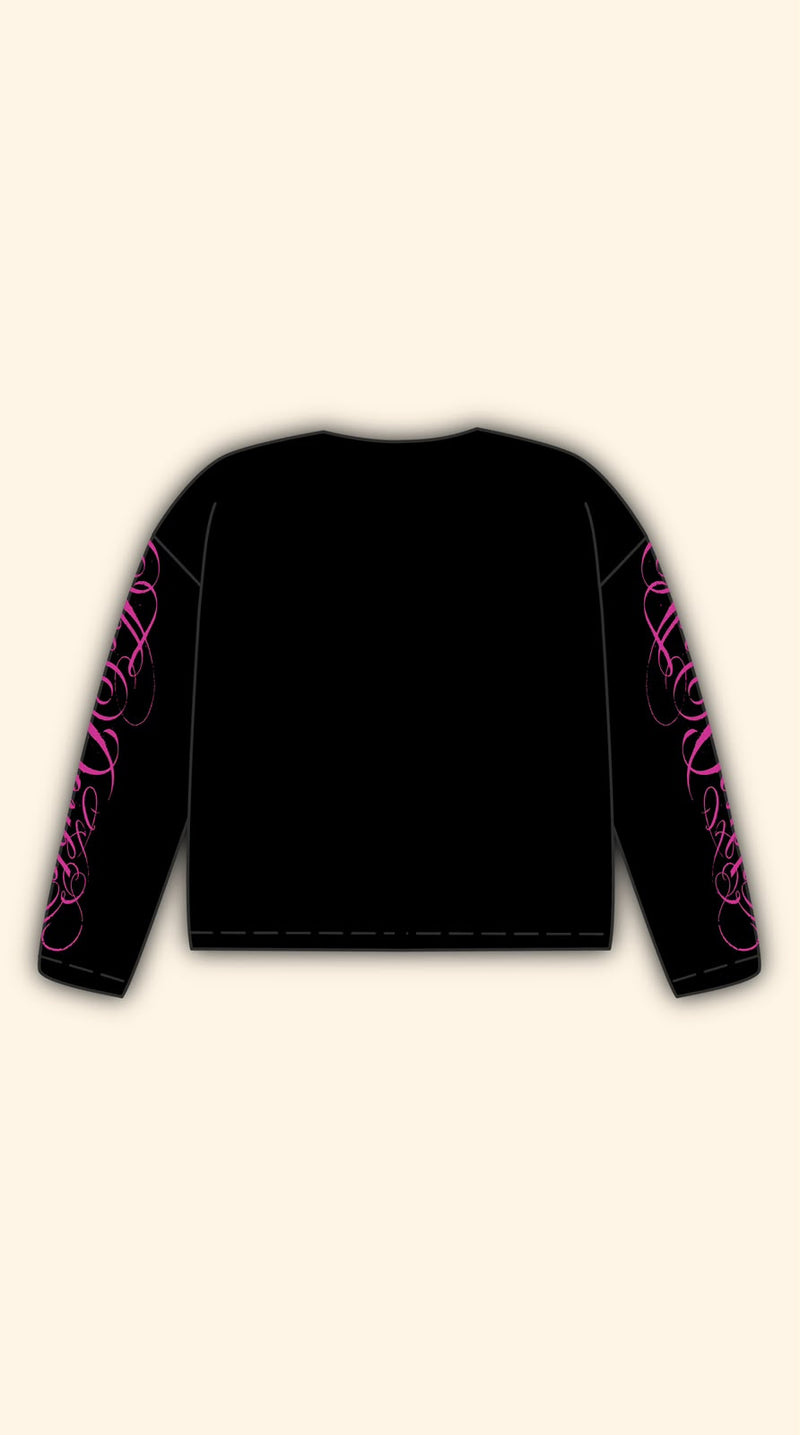COLLEGE DEPT BOXY WHITE LONGSLEEVE