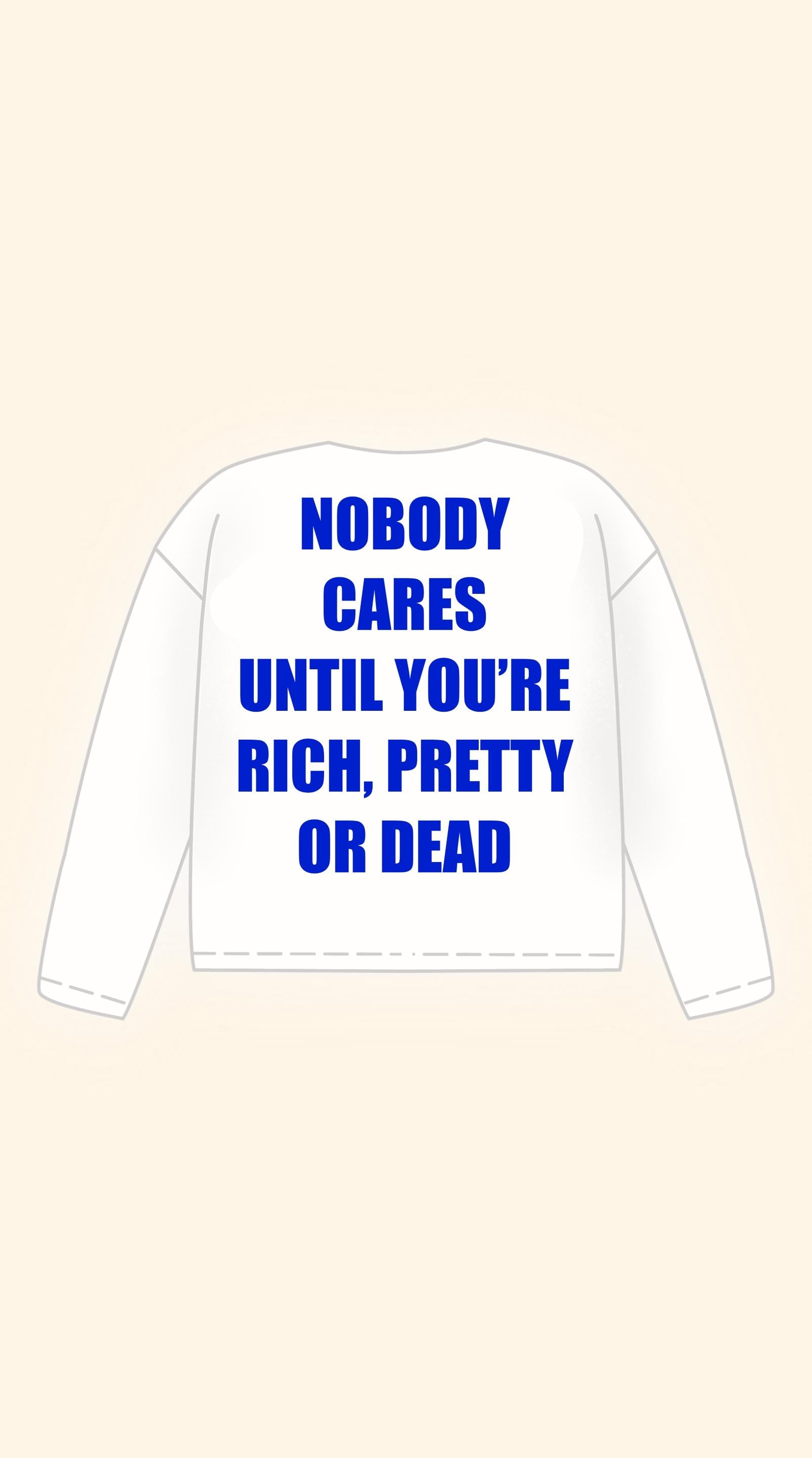 NOBODY BOXY WHITE LONGSLEEVE