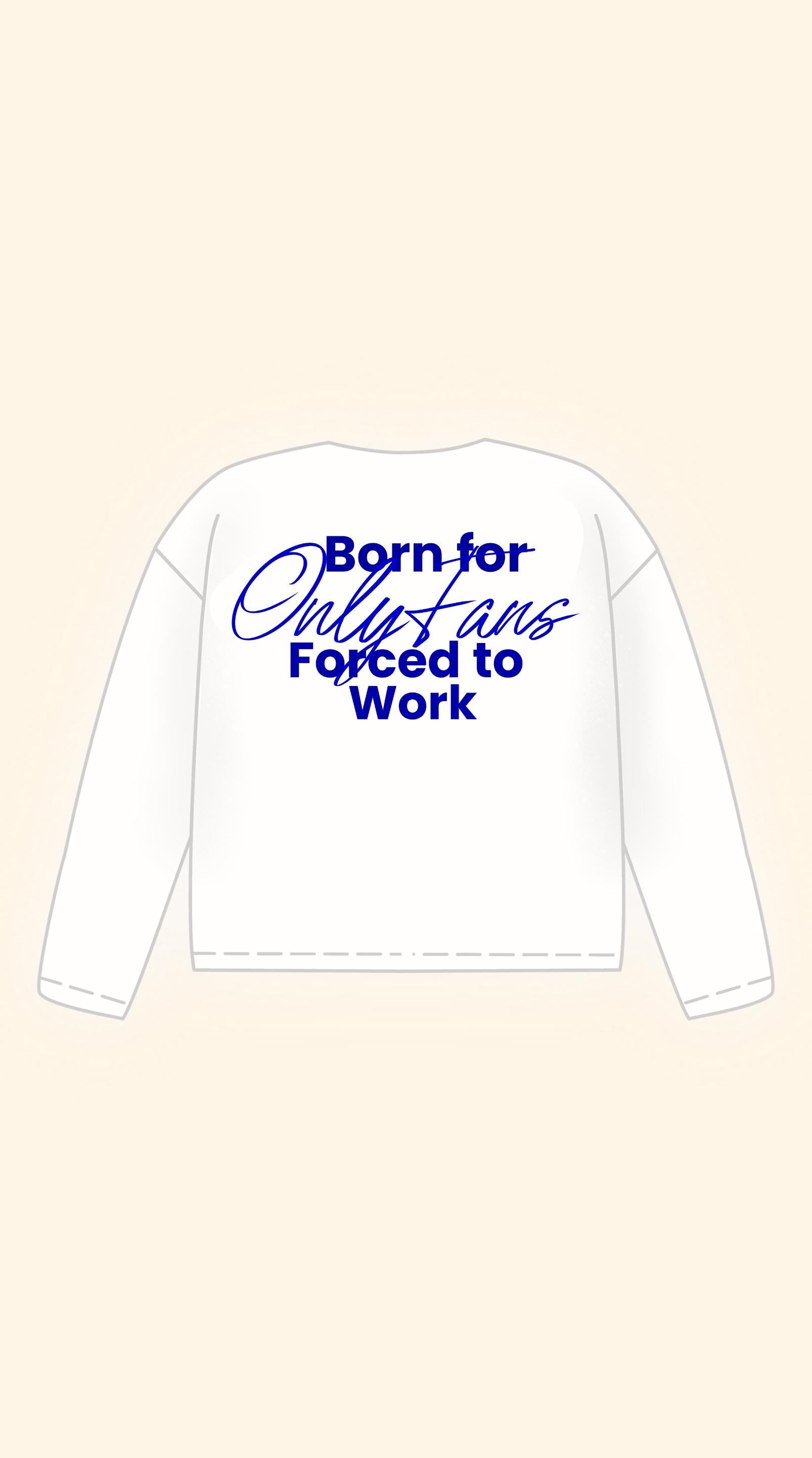 ONLY FANS BOXY WHITE LONGSLEEVE