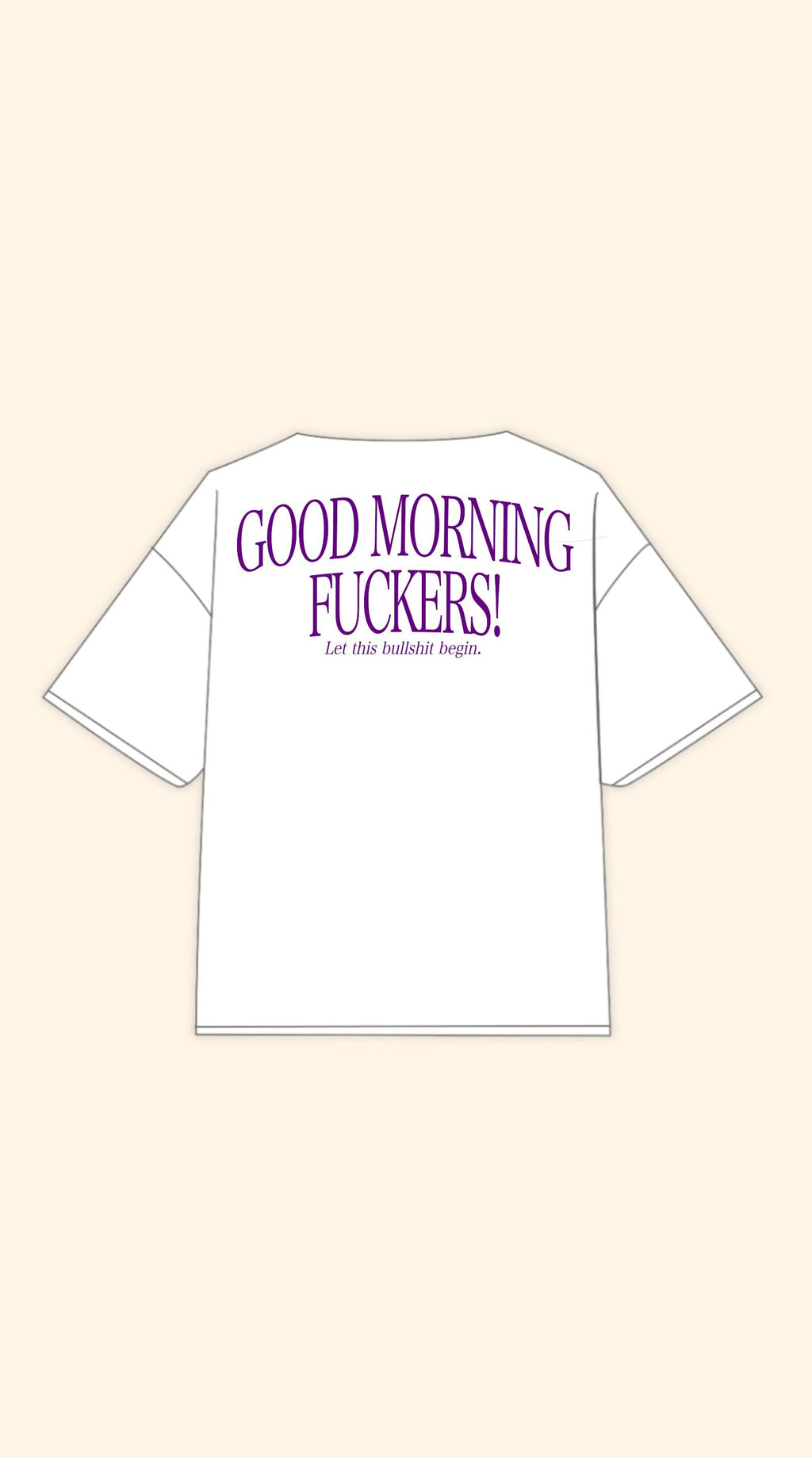 FUCKERS BOXY WHITE TEE