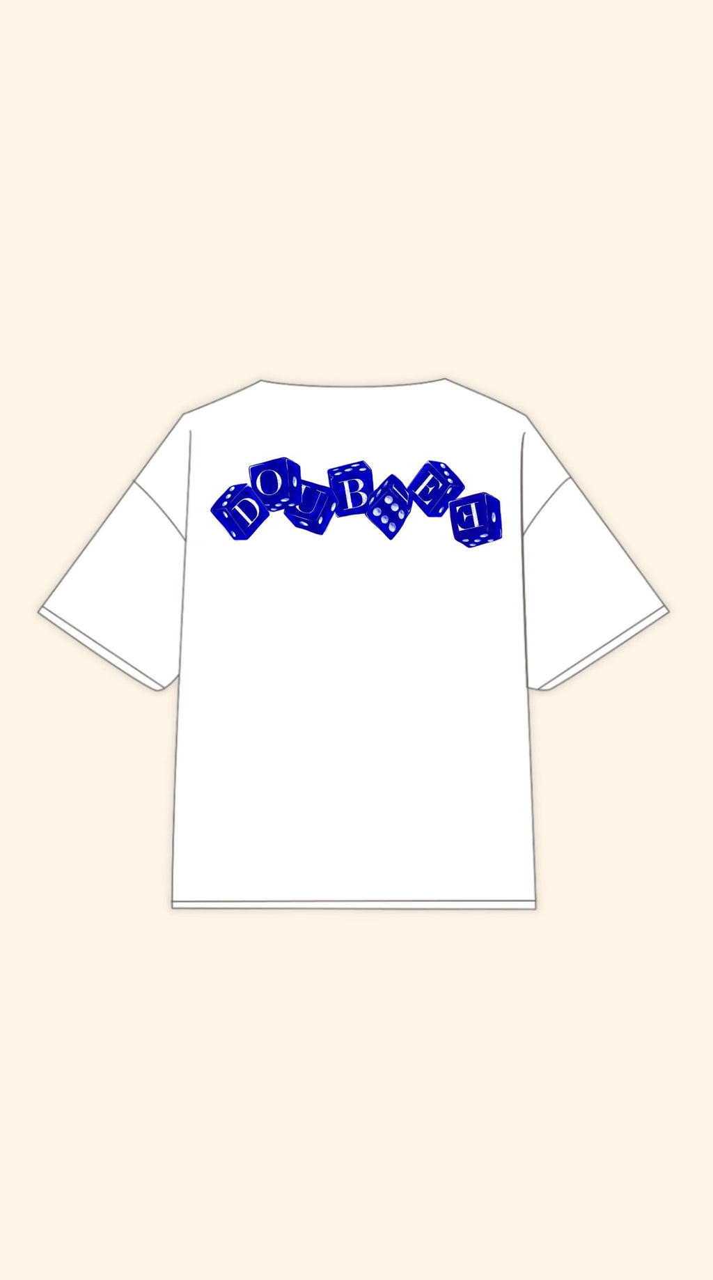DICE BOXY WHITE TEE