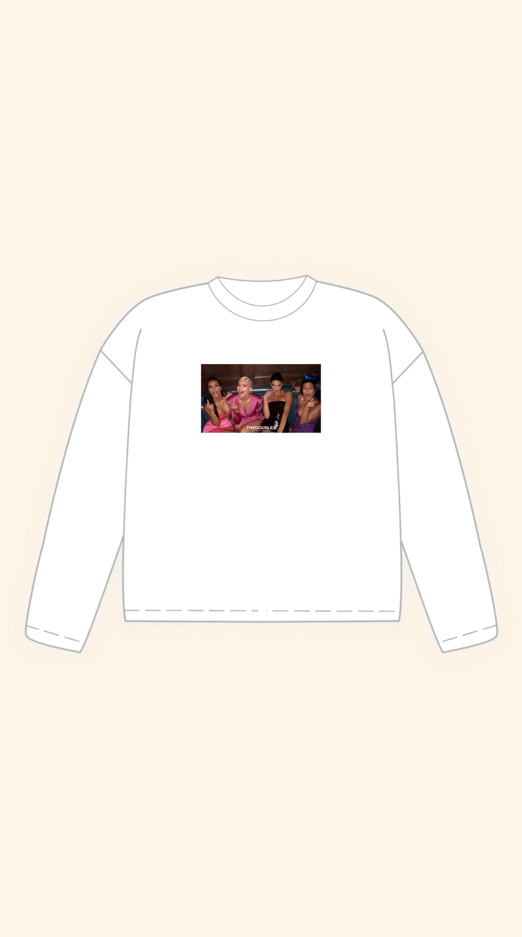 FUCKERS BOXY WHITE LONGSLEEVE