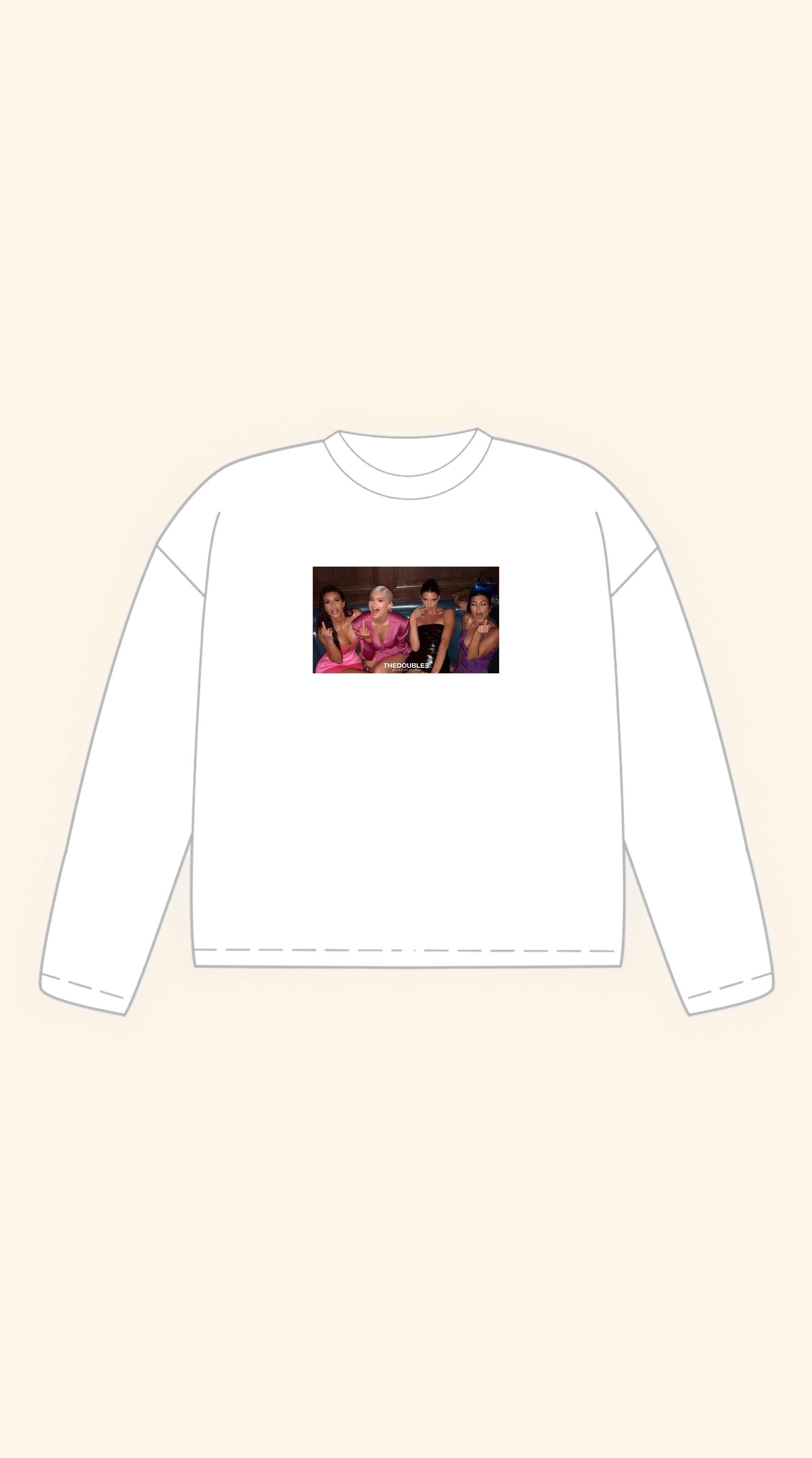 FUCKERS BOXY WHITE LONGSLEEVE