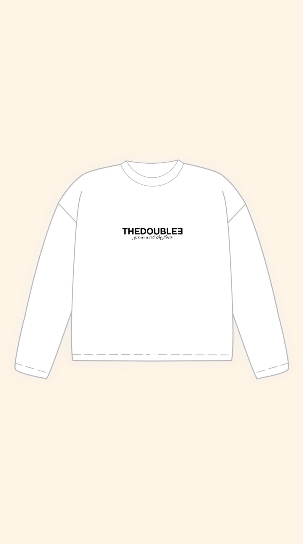 ONLY FANS BOXY WHITE LONGSLEEVE