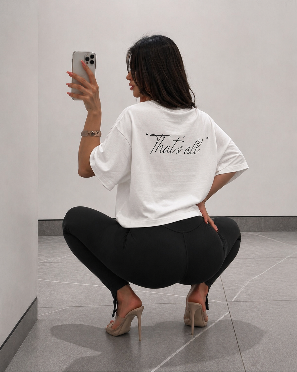 DEVIL BOXY WHITE TEE