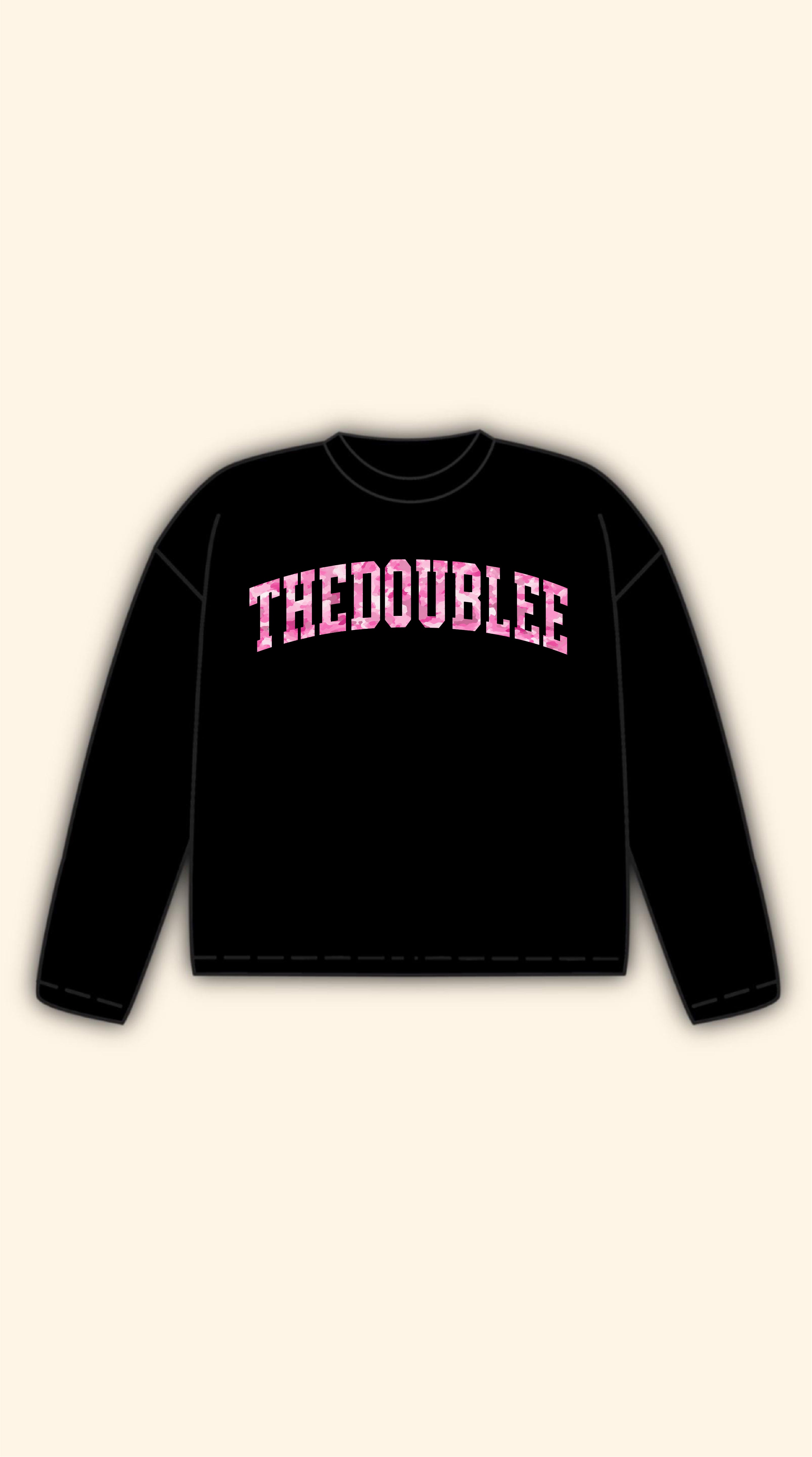 CAMO PINK LOGO BLACK LONGSLEEVE
