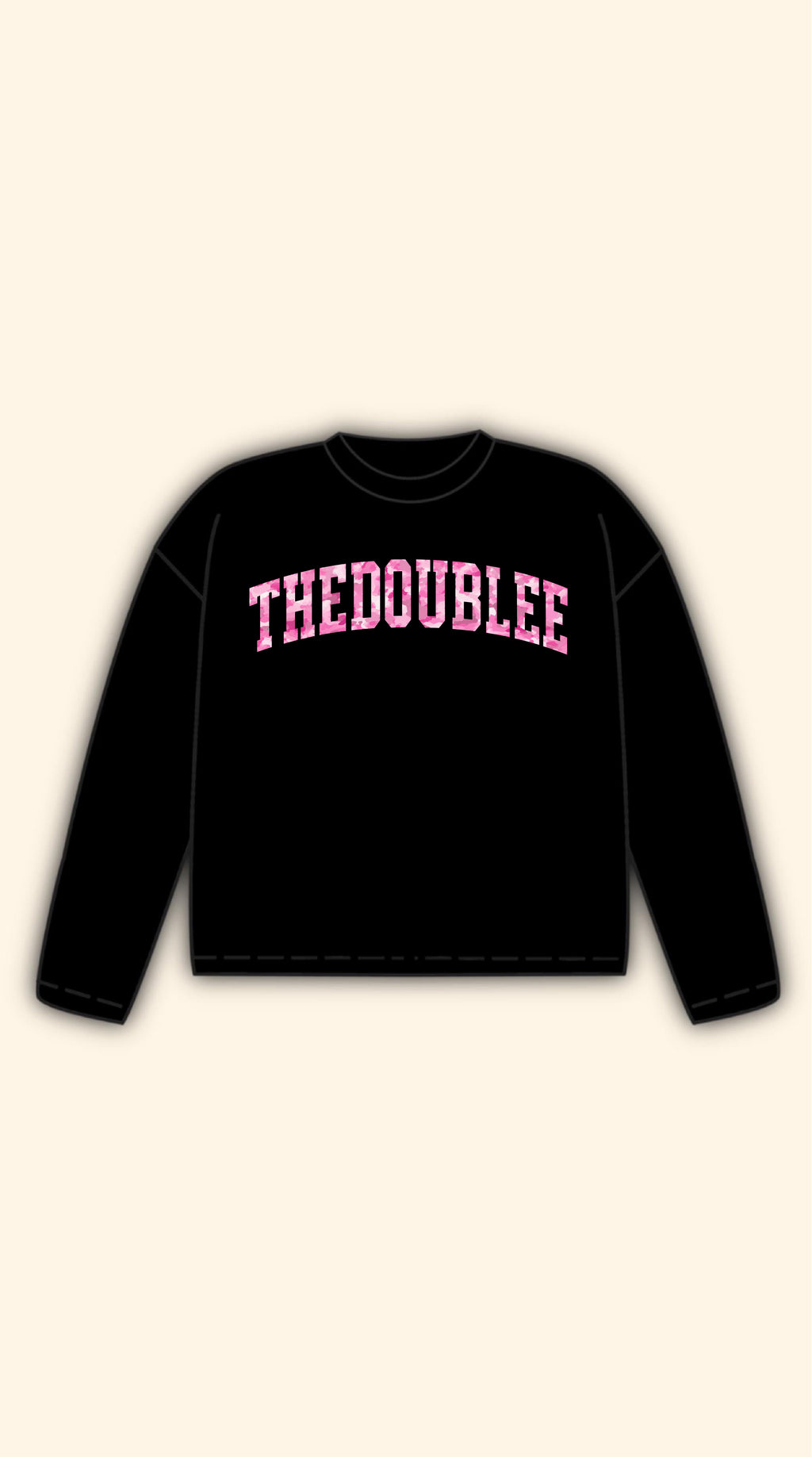 CAMO PINK LOGO BLACK LONGSLEEVE