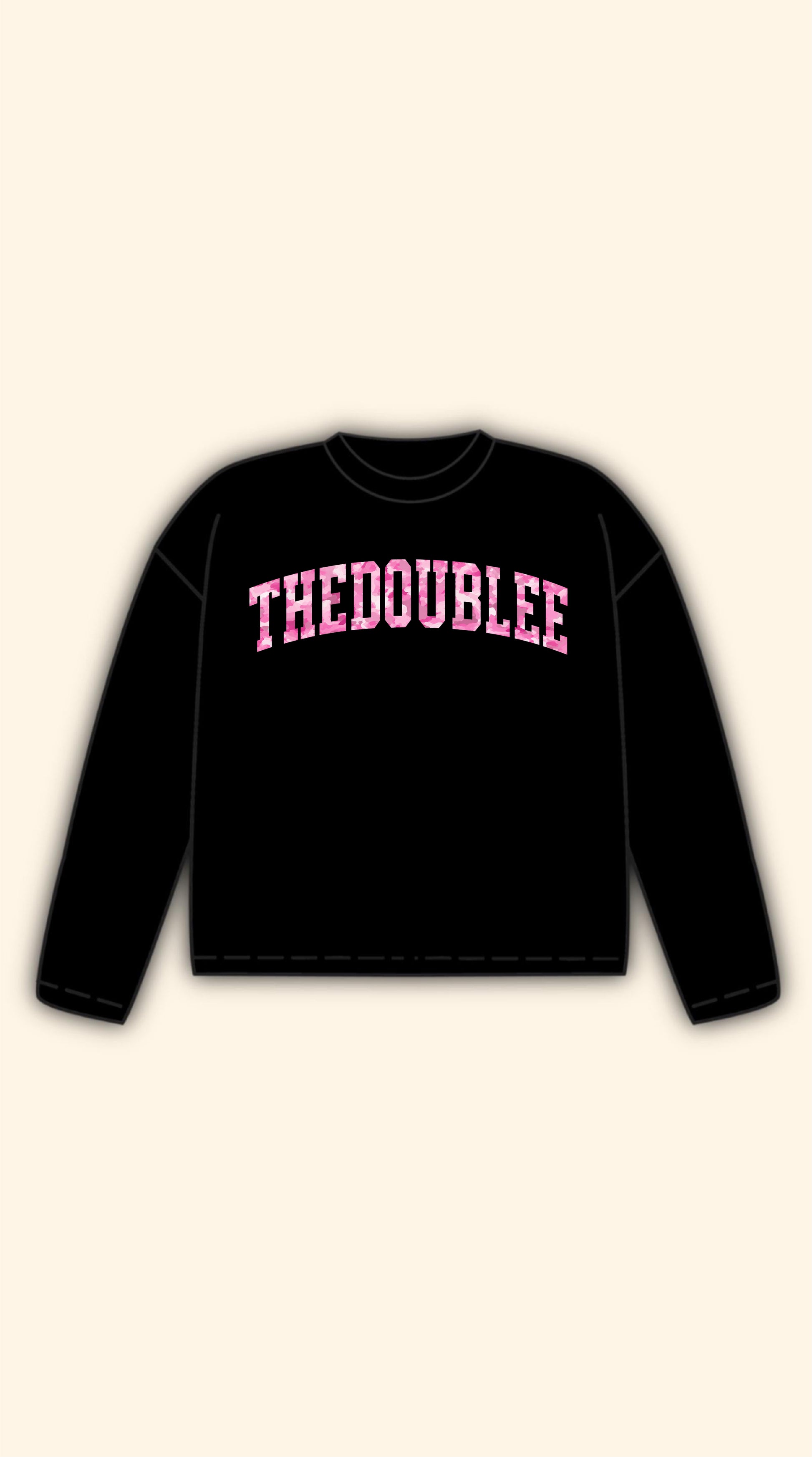 CAMO PINK LOGO BLACK LONGSLEEVE