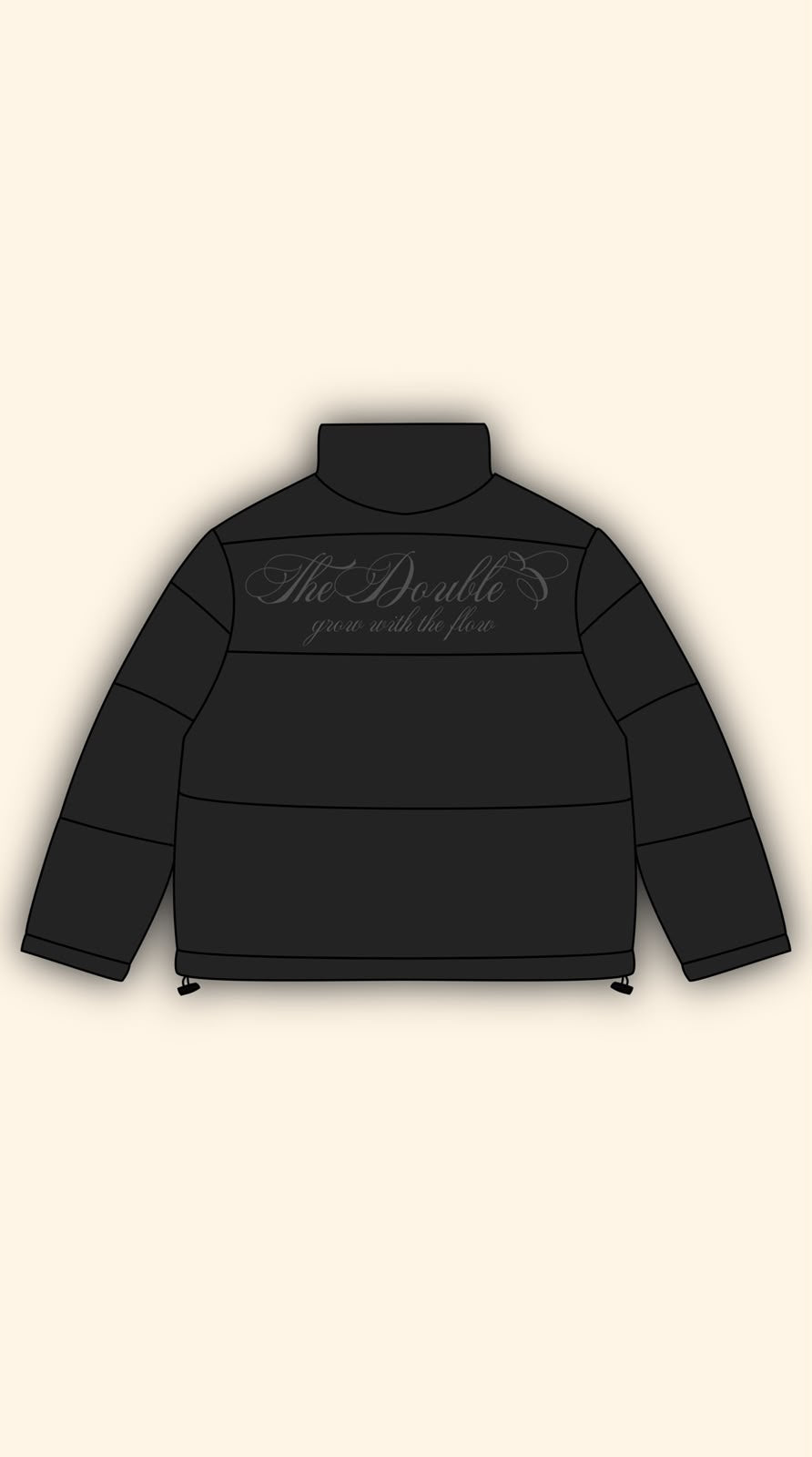 LOGO PUFFER JACKET BLACK