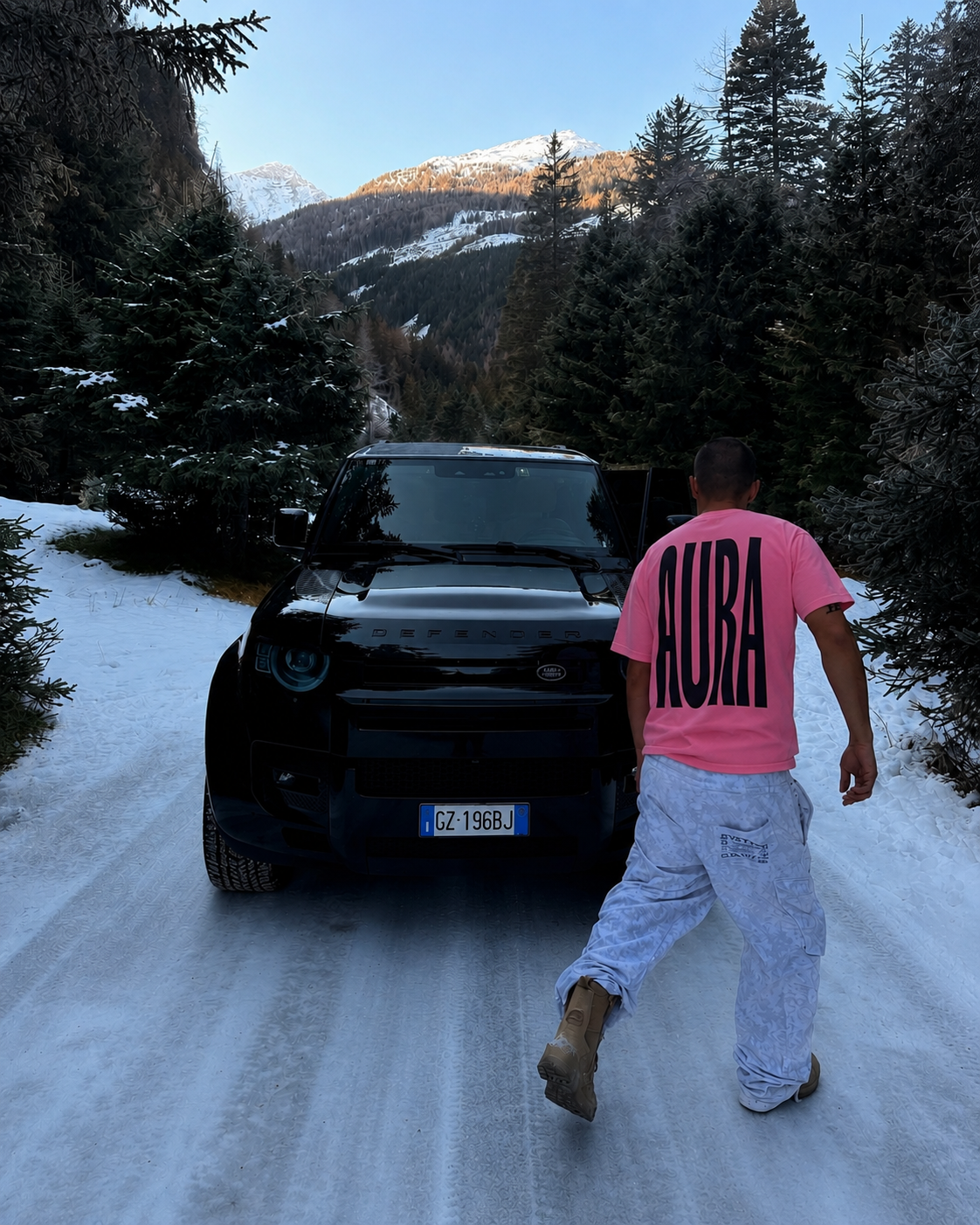 AURA BOXY PINK TEE