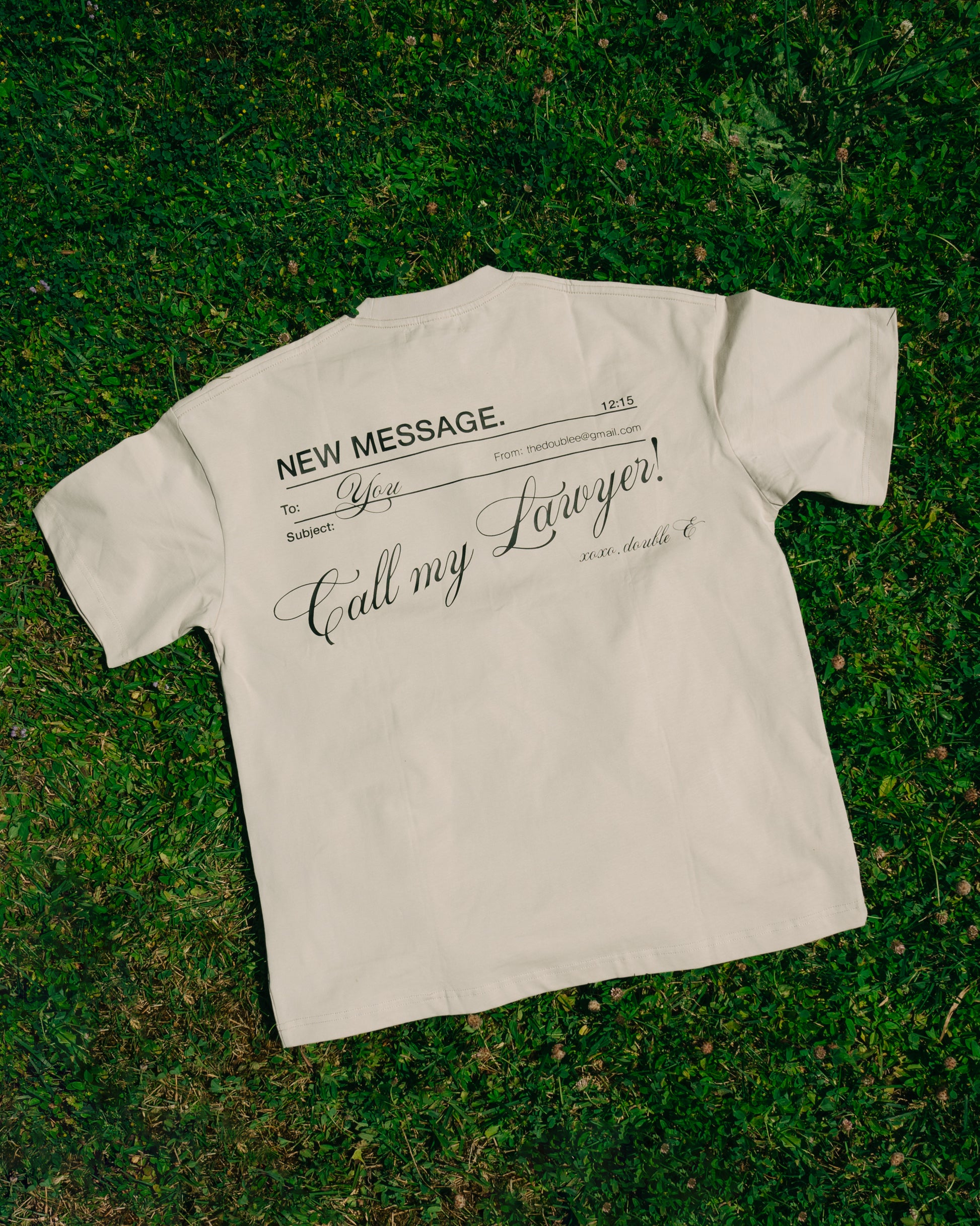 CALL MY LAWYER CREAMY TEE