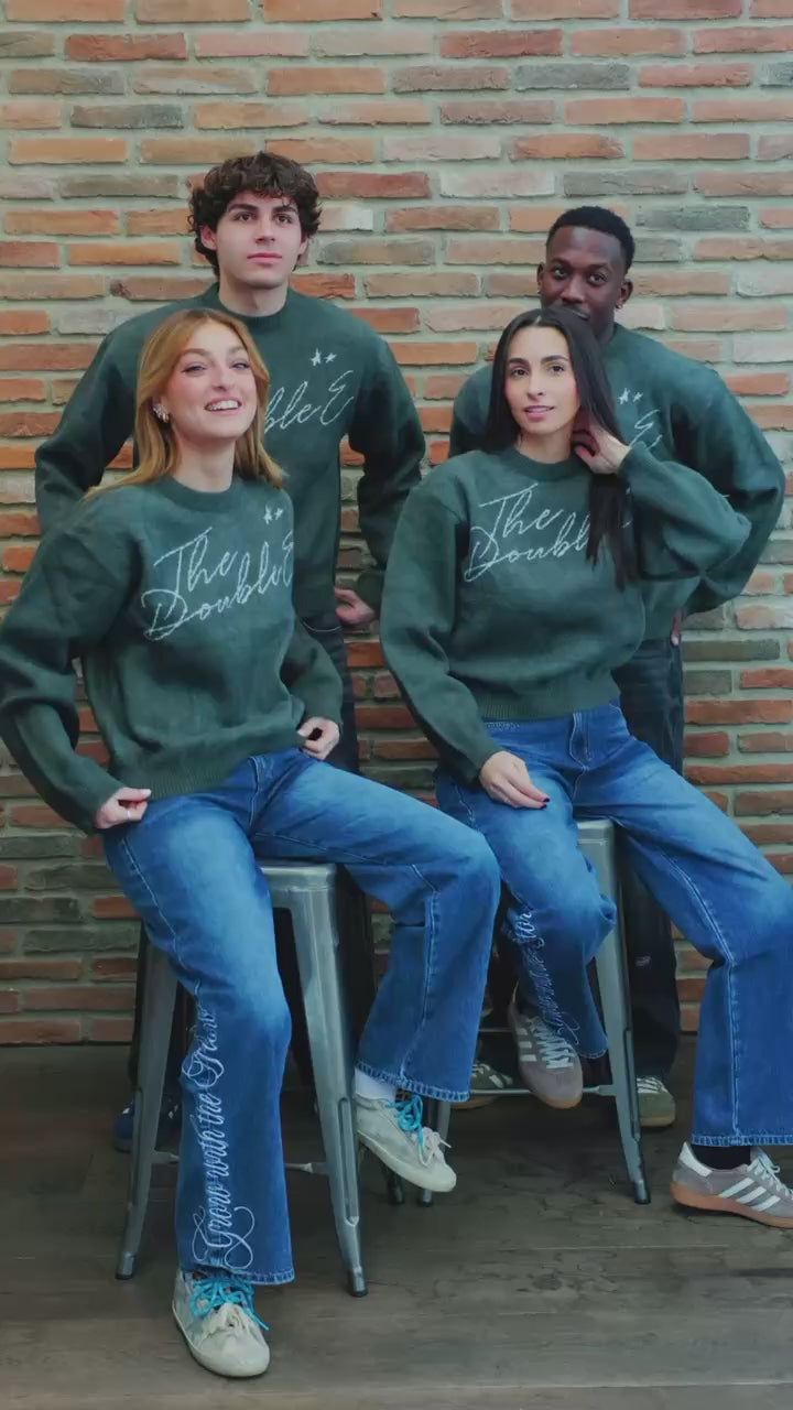ITALICS LOGO MOHAIR SWEATER