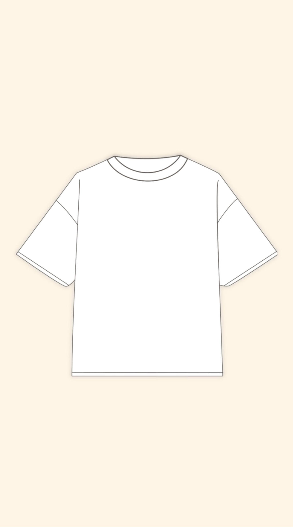 LUCKY TO BE HERE BOXY WHITE TEE