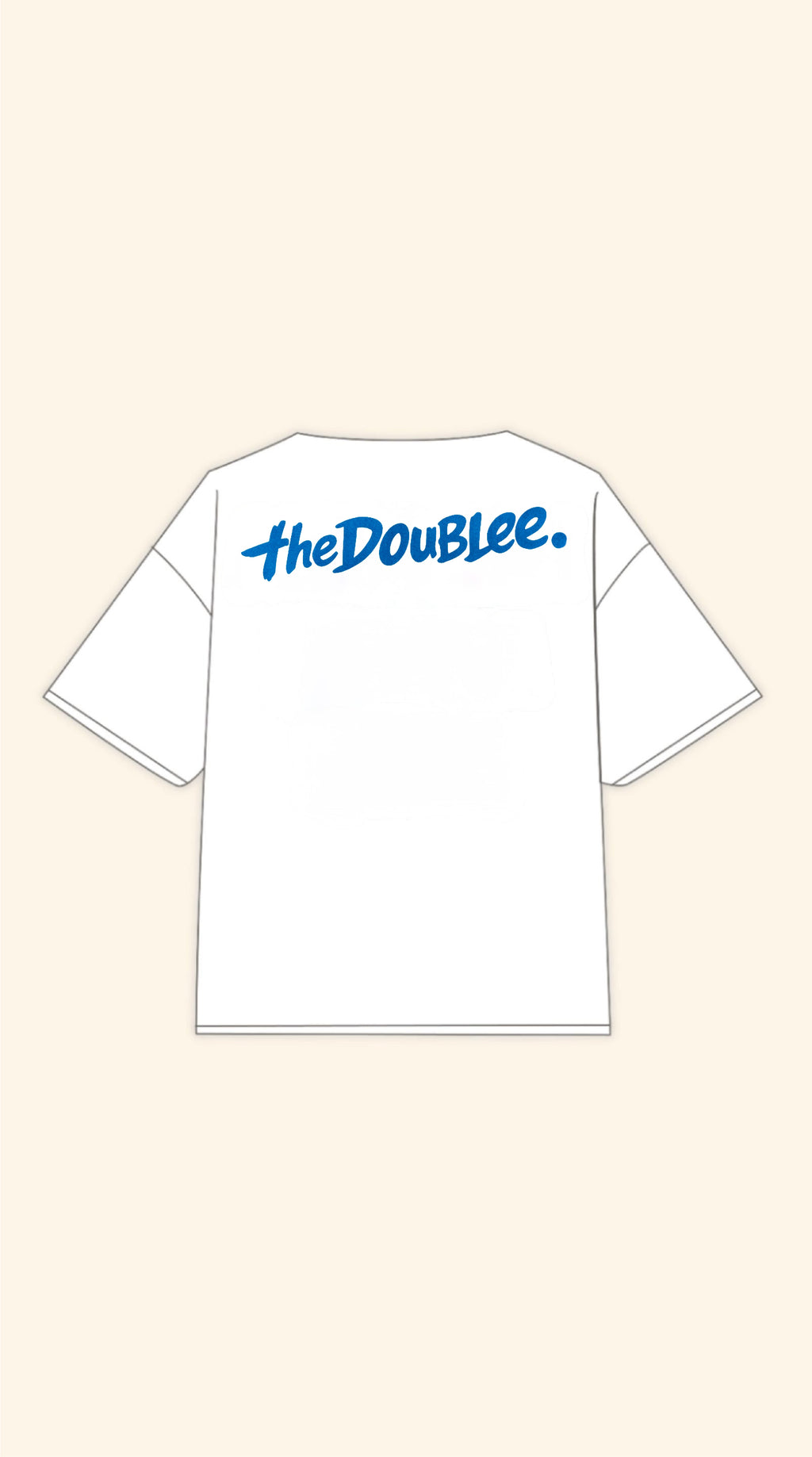 LUCKY TO BE HERE BOXY WHITE TEE