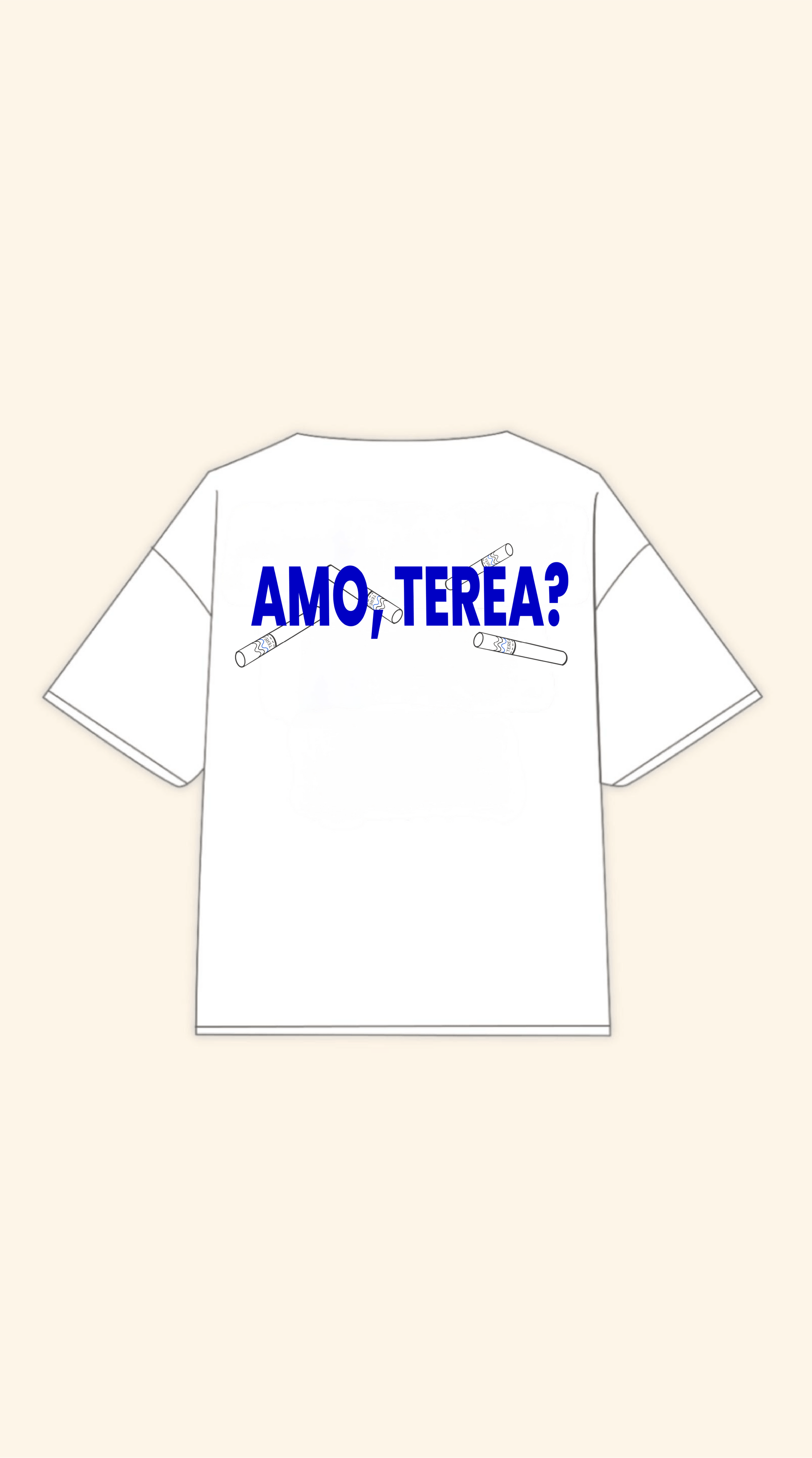AMO TEREA BOXY WHITE TEE