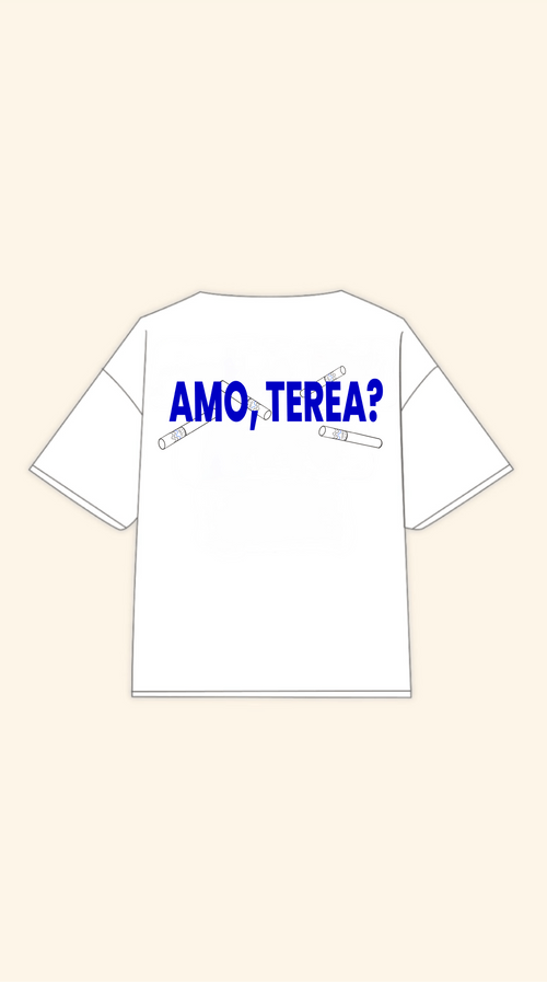 AMO TEREA BOXY WHITE TEE