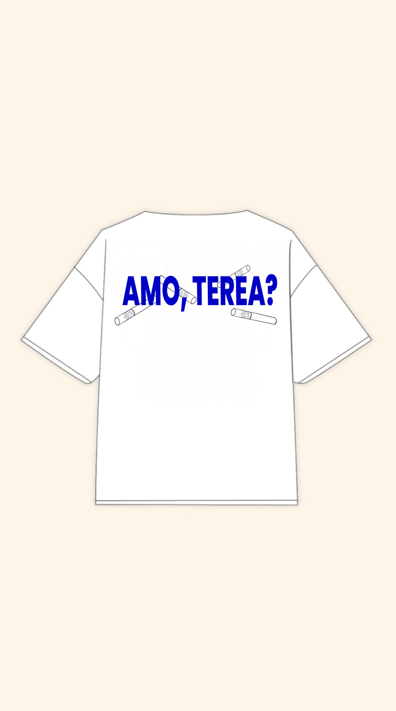 AMO TEREA BOXY WHITE TEE